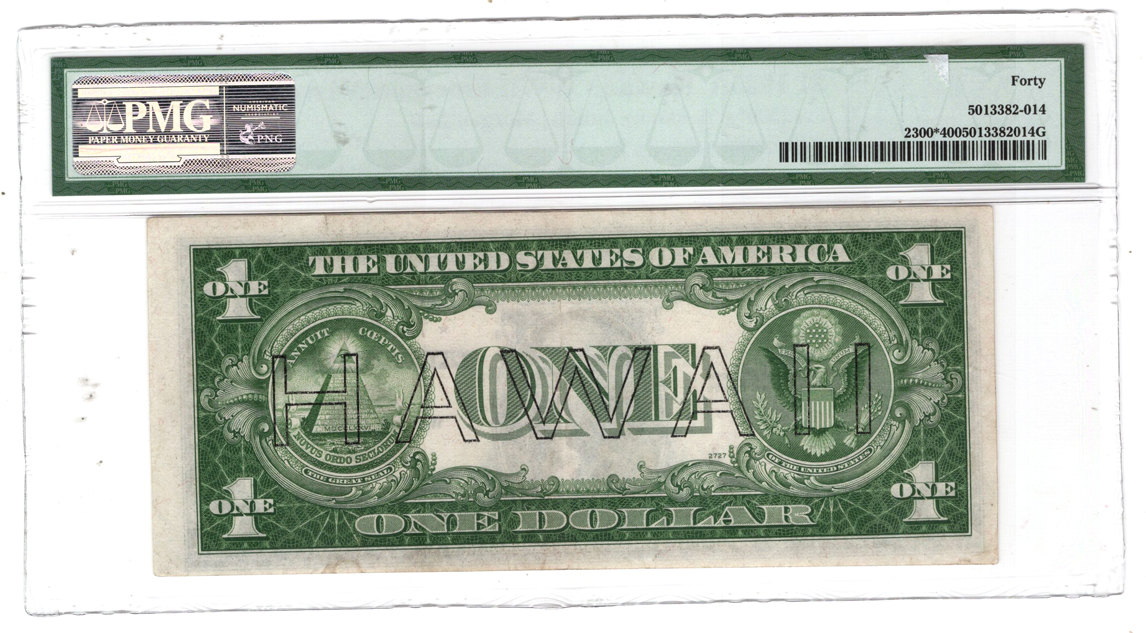 1935-A $1 Hawaii Star Fr# 2300* - PMG XF-40