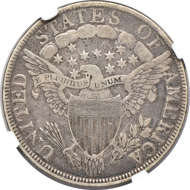 1803 Large 3 F-12, plus an 1838 Capped Bust half dollar AU-55, both NGC