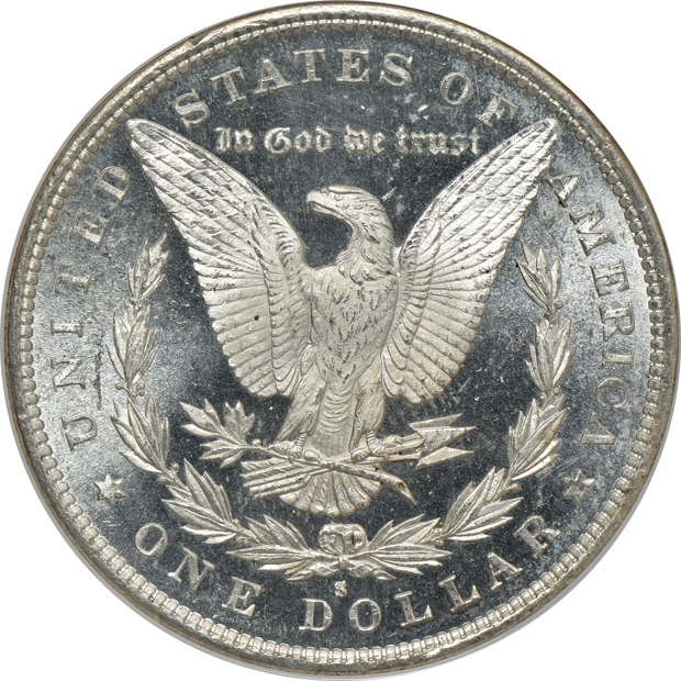 1879-S NGC MS-64, 1880-S NGC MS-65 PL, 1884-O  PCGS MS-64PL