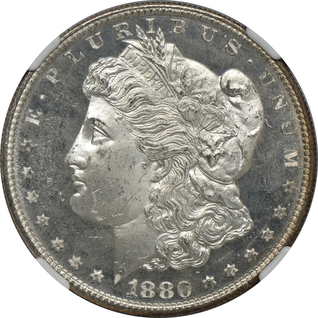 1879-S NGC MS-64, 1880-S NGC MS-65 PL, 1884-O  PCGS MS-64PL