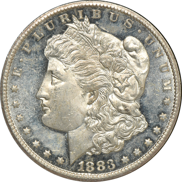 1881-CC GSA MS-63, and an 1883-CC GSA MS-64 PL, both NGC