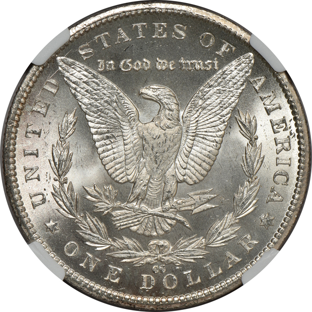 1884-CC PCGS MS-64, and an 1885-CC NGC MS-63