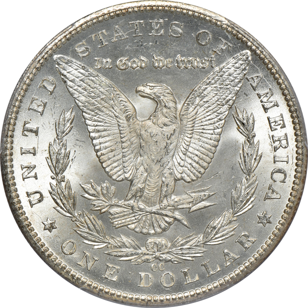 1884-CC PCGS MS-64, and an 1885-CC NGC MS-63