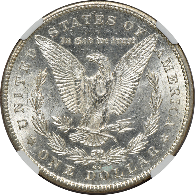 1878-CC MS-62, 1880-CC MS-63, and an 1881-CC MS-64, all NGC