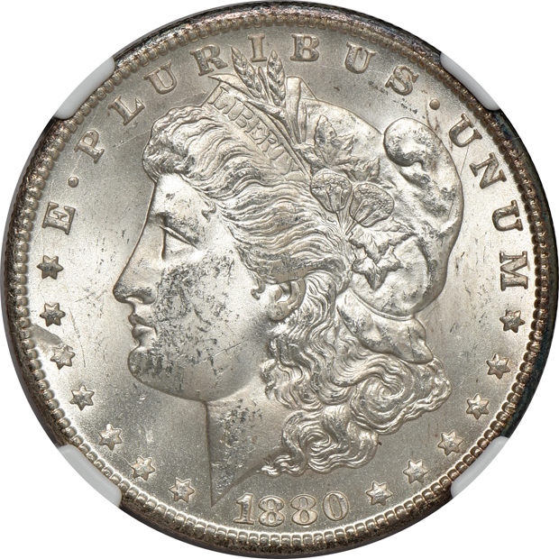 1878-CC MS-62, 1880-CC MS-63, and an 1881-CC MS-64, all NGC