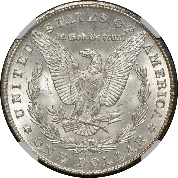 1878-CC MS-62, 1880-CC MS-63, and an 1881-CC MS-64, all NGC