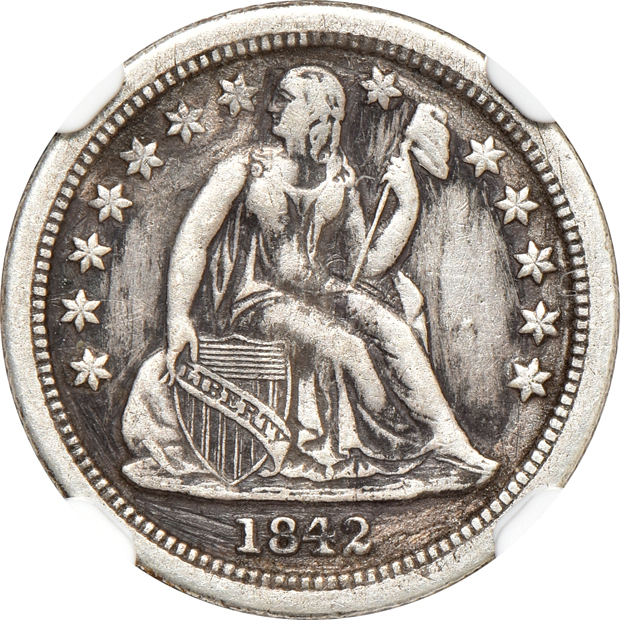 Eight U.S. type coins certified by NGC