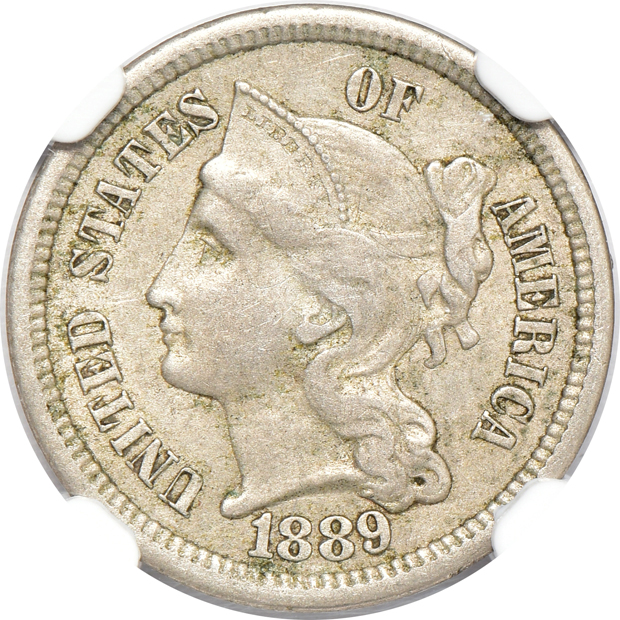 Eight U.S. type coins certified by NGC