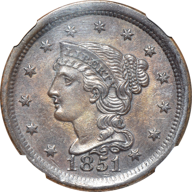 Nine U.S. type coins certified by NGC
