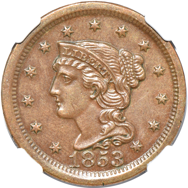 Nine U.S. type coins certified by NGC