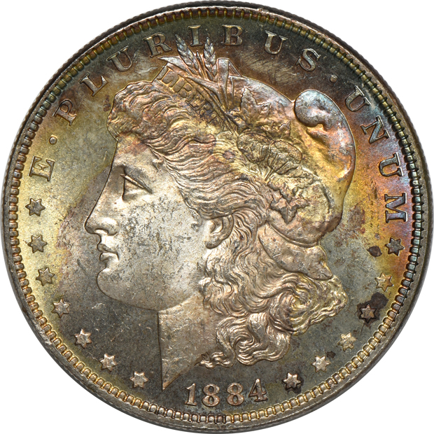 Fifteen Uncirculated Morgan silver dollars, raw