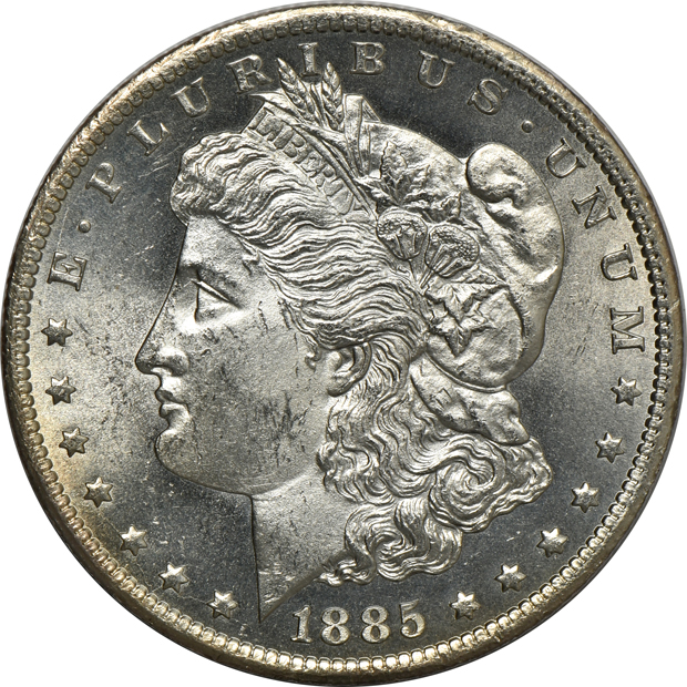 Three 1885-CC Uncirculated, raw