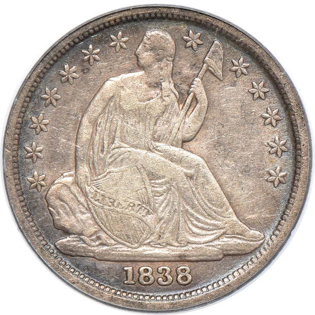 Four Seated Liberty dimes certified by PCGS