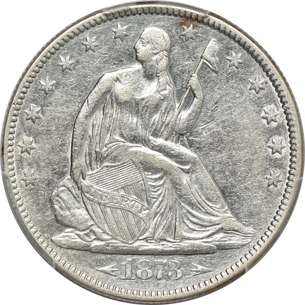 Six Seated Liberty half dollars, all PCGS XF details/cleaned