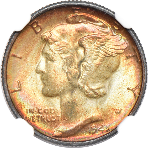 Four Uncirculated certified U.S. type coins, all CAC