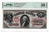 1875 $1 Fr# 26 - PMG AU-58 EPQ