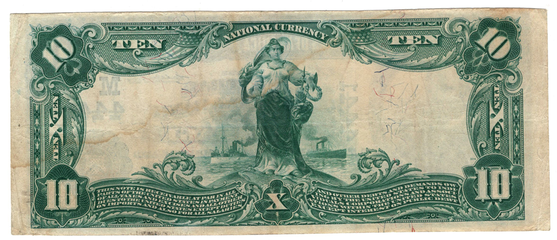 1902 $10 Blue Seal - Carthage, MO Charter #4441 - VF