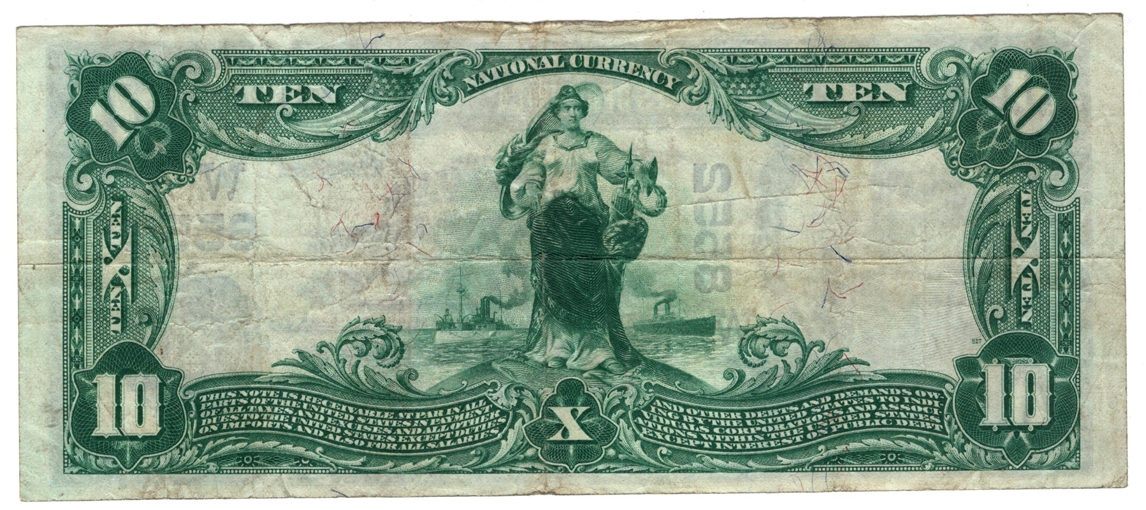 1902 $10 Blue Seal - Tulsa, OK Charter #8552 - VF
