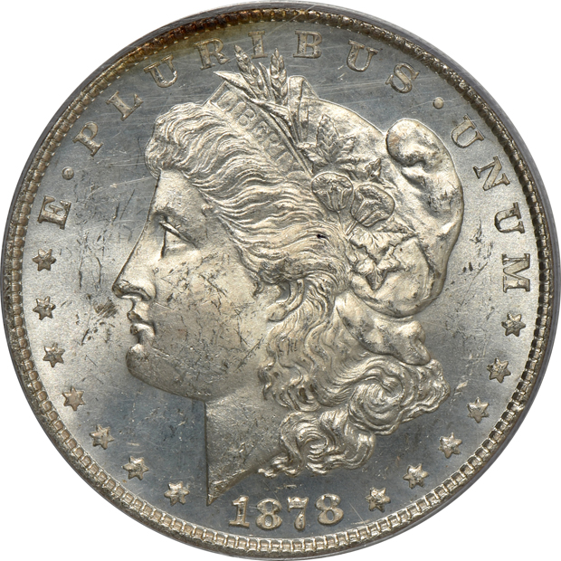 Four 1878 8TF and an 1878 7TF Reverse of 78