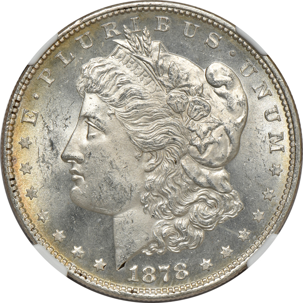 Four 1878 8 TF certified MS-63