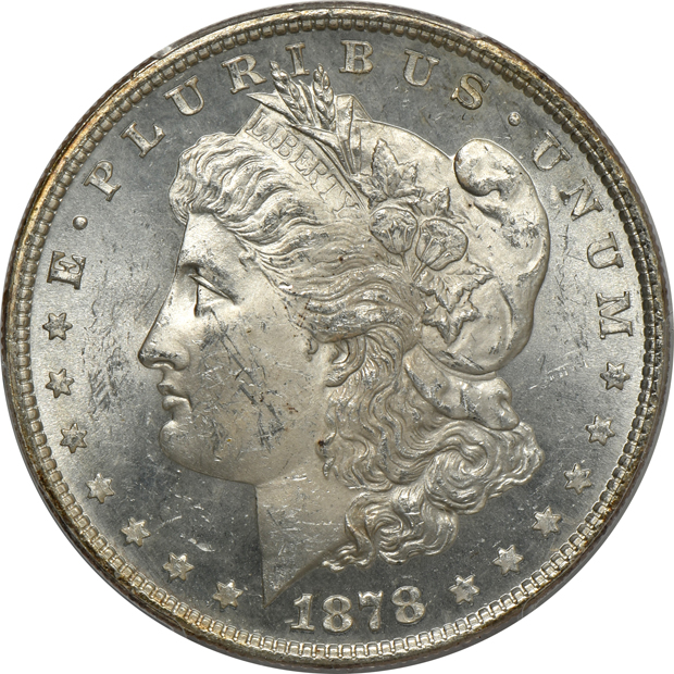 Four 1878 8 TF certified MS-63