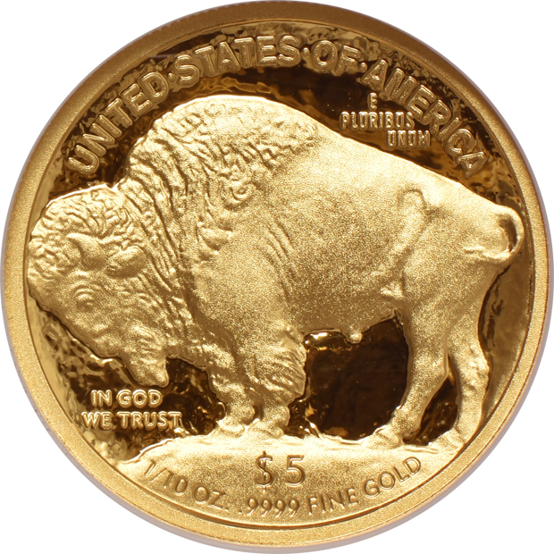 Two 2008-W $5 Buffalo Proof Early Releases NGC PR-70 Ultra Cameo