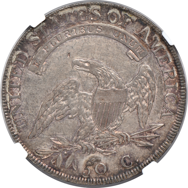 1807 Large Stars, 50/20 O-111a Bearded Goddess NGC AU details/cleaned