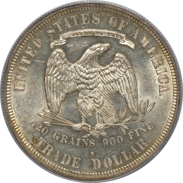 1878-S Trade PCGS AU-58
