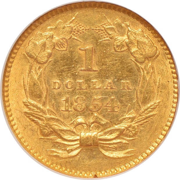 1854 Type 2 NGC AU-58