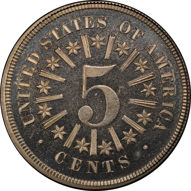 1866 Rays PCGS PR-66CAM