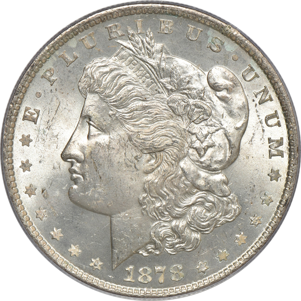 Three 1878 8 TF PCGS MS-62, one CAC