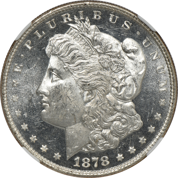 1878 8 TF PCGS MS-63, 1878 8 TF NGC MS-63, and an 1878 8 TF NGC MS-63 STAR