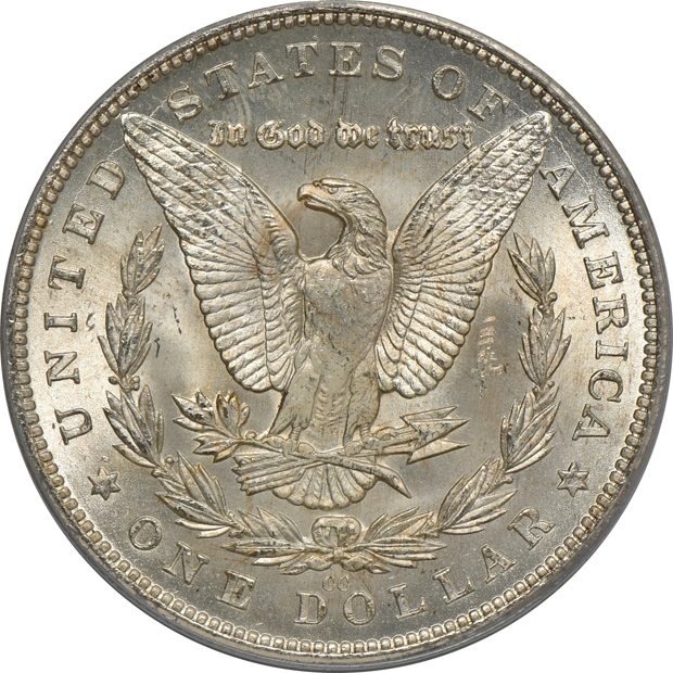 1880-CC PCGS MS-65 (green label)