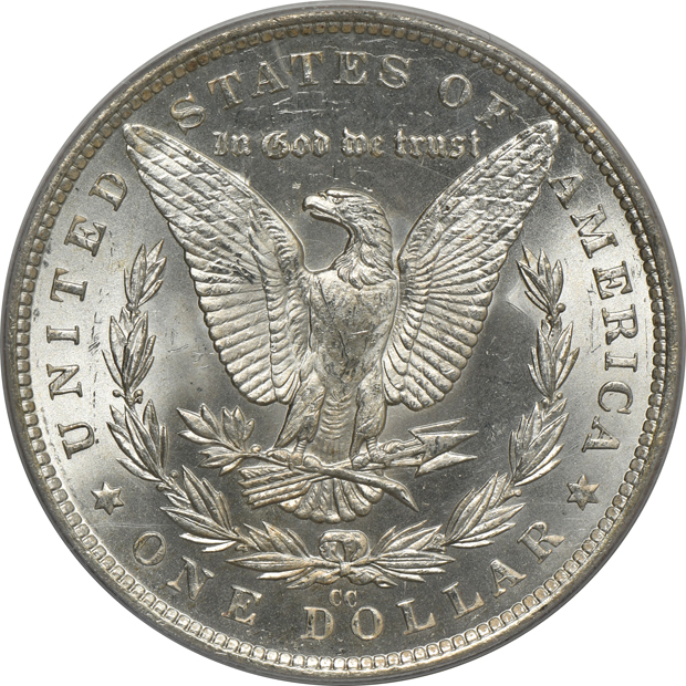 1882 and 1882-CC, both PCGS MS-65 (green label)