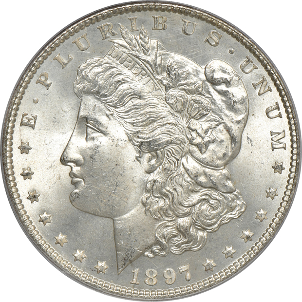 1897 and 1897-S, both PCGS MS-65 (green label)