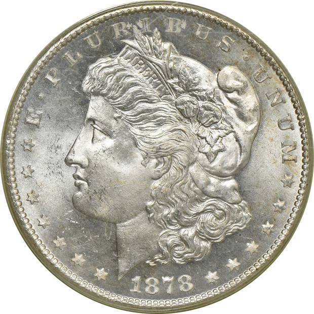 1878-S and 1879, both PCGS MS-65 (green label)