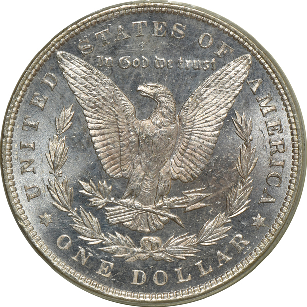 1882-O MS-65, and an 1885 MS-65PL, both PCGS (green label)