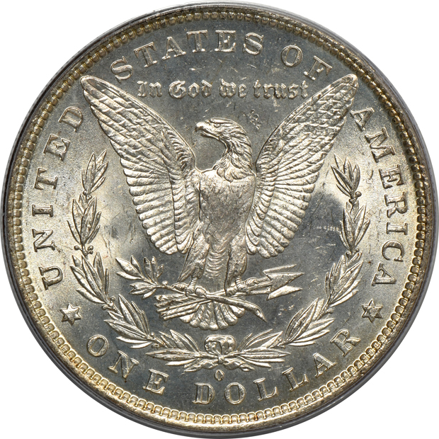 1882-O MS-65, and an 1885 MS-65PL, both PCGS (green label)