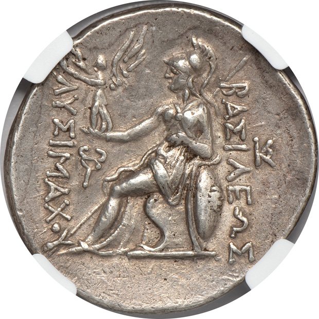 Ancient Greece - Kingdom of Thrace - 305-281 BC Lysimachus tetradrachm - NGC Ch XF