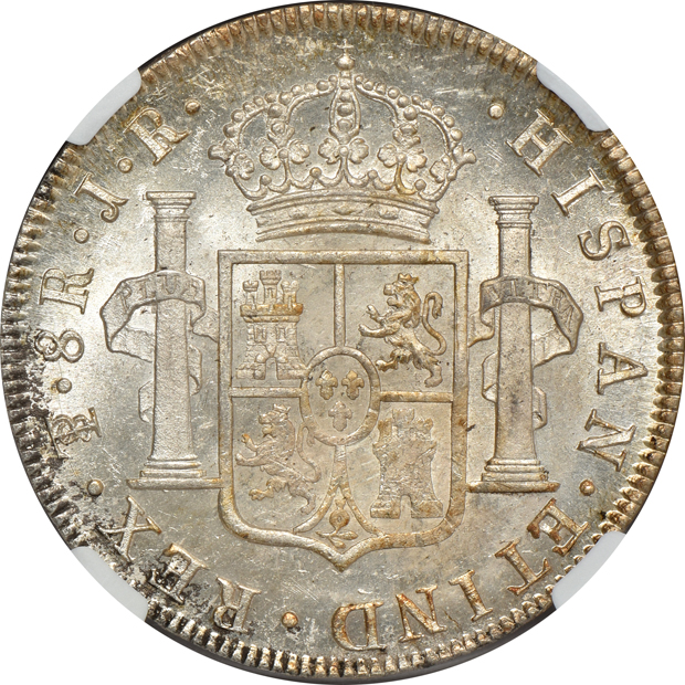 Spain/Colonial - Bolivia - 1774-PTS JR 8 reales - NGC MS-64