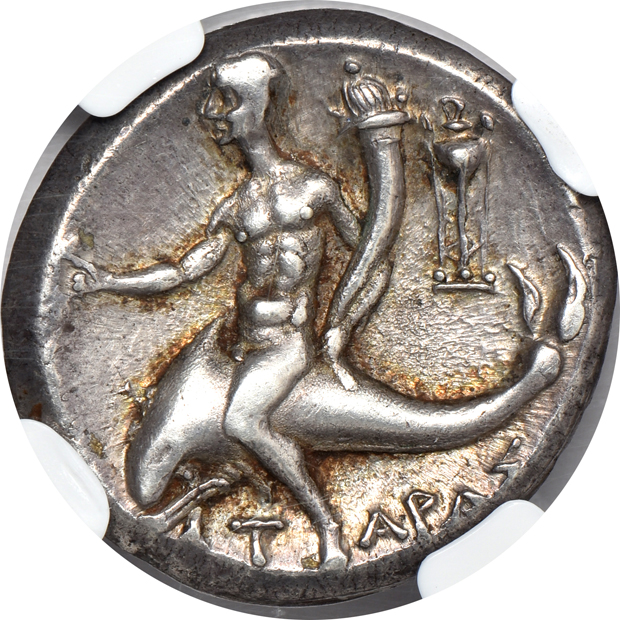 Ancient Greece - Calabria, Taras - 240-228 BC didrachm - NGC XF Star