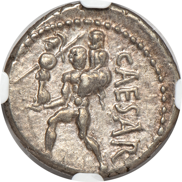 Roman Empire - Roman Imperatorial - 47-46 BC denarius - NGC XF