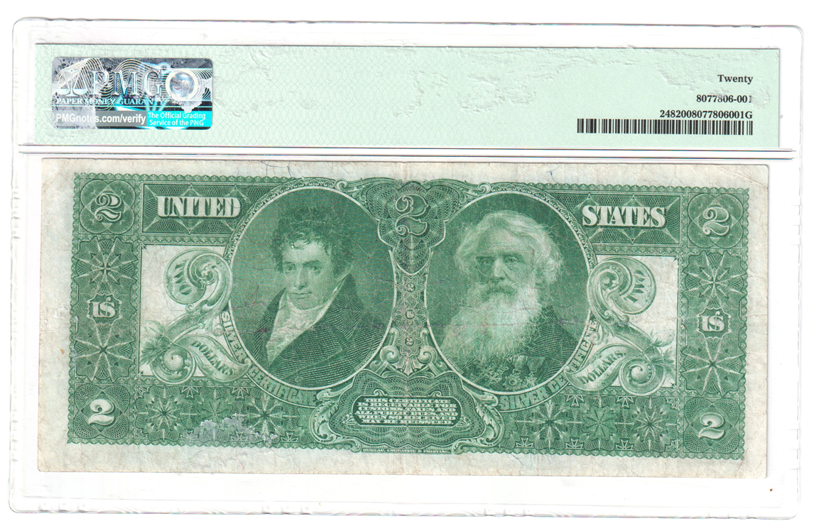 1896 $2 Educational Fr# 248 - PMG VF-20