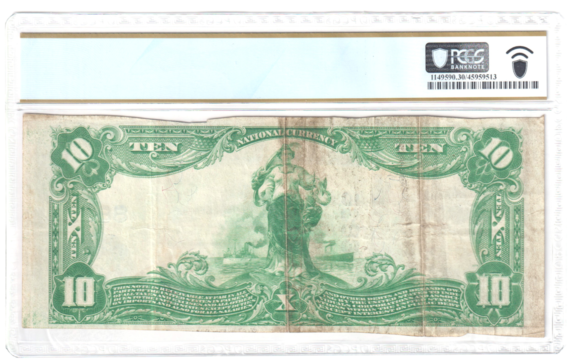1902 $10 Blue Seal - Birdseye, IN Charter #8835 - PCGS VF-30