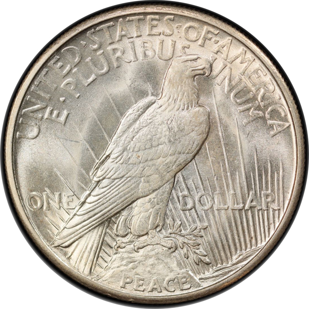 1921 Peace, High Relief PCGS MS-63