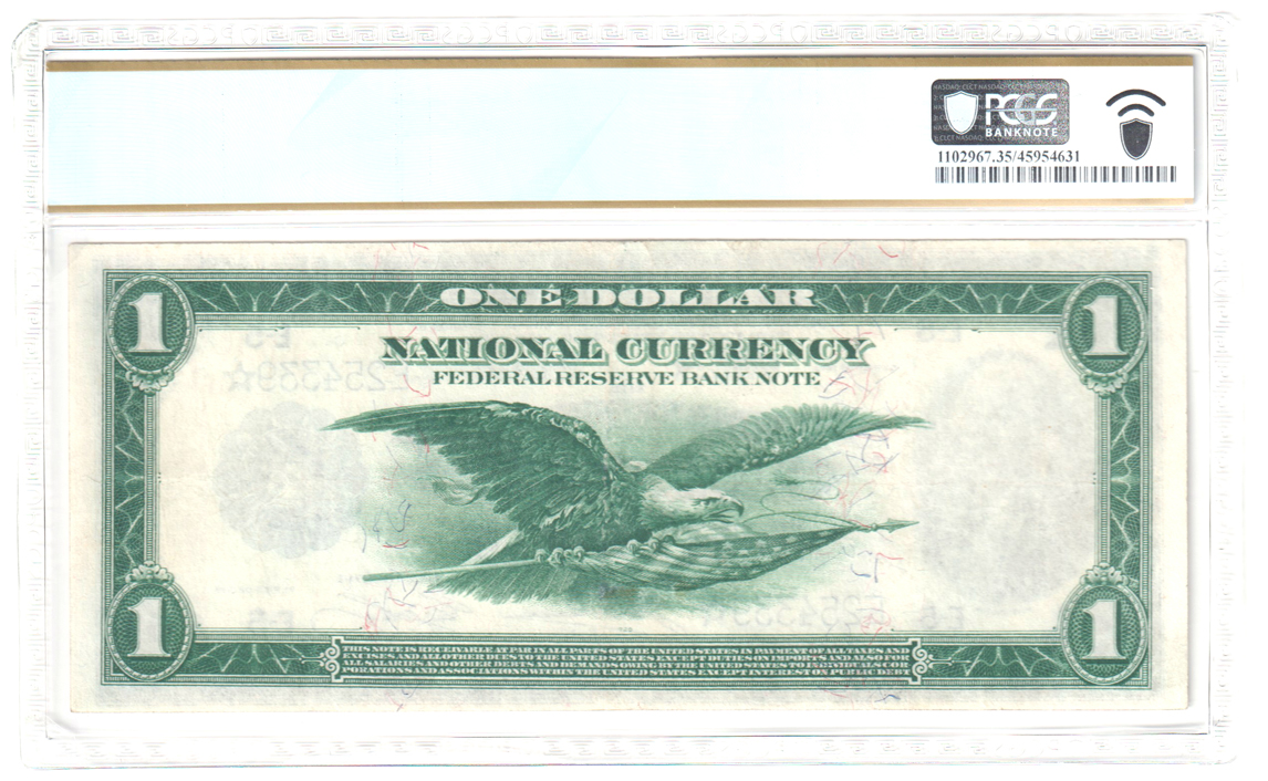 1918 $1 Richmond Star Fr# 722* - PCGS VF-35