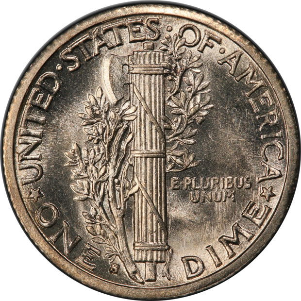 1916-S Mercury PCGS MS-65FB