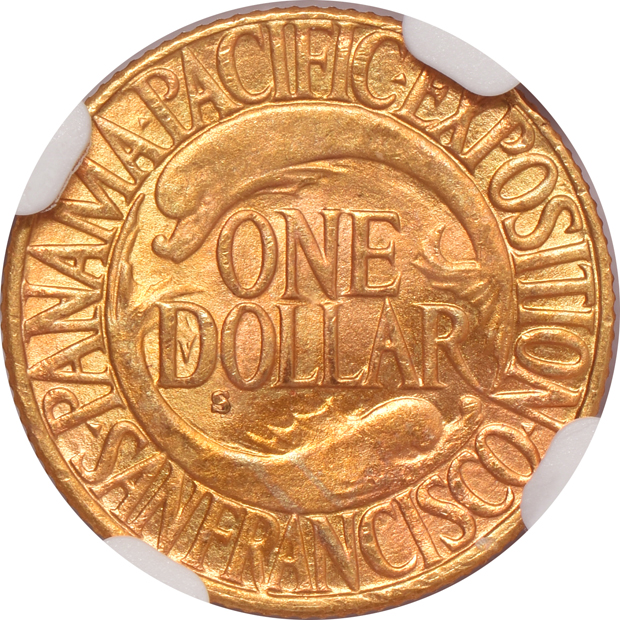 1915-S/S $1 Panama-Pacific VP-001 NGC MS-65