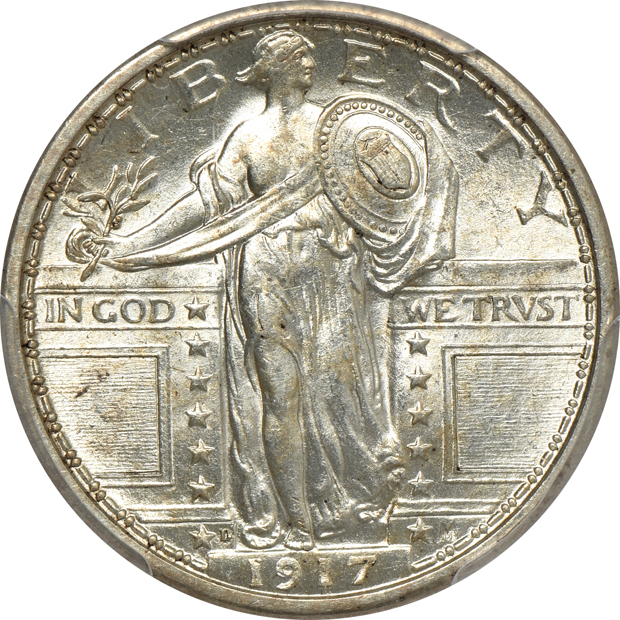 1917-D Type 1 MS-63, and a 1924-D MS-65, both PCGS