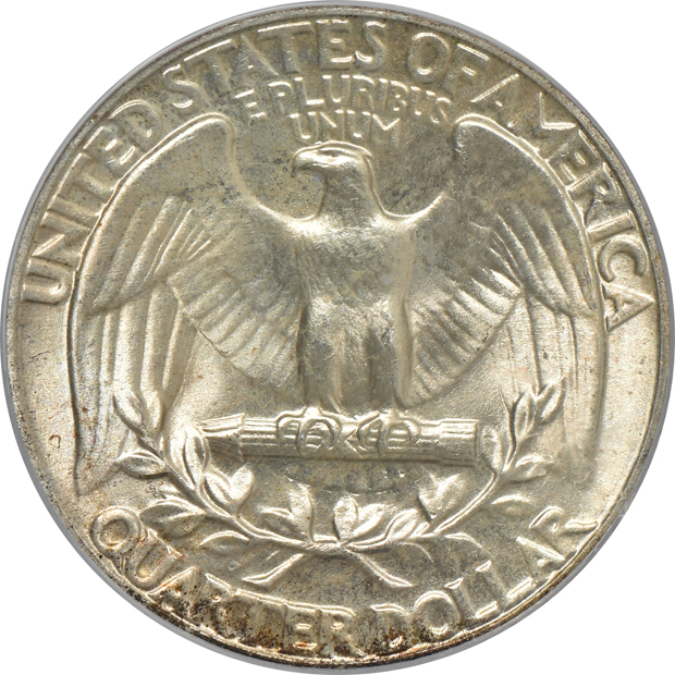 1934 Medium Motto MS-66, 1944 MS-67, and a 1947 MS-67, all PCGS 